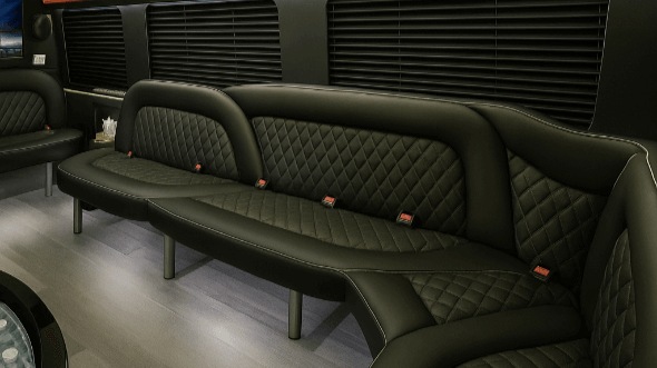 Interior of Youngstown Party Bus Company's 15 Passenger Party Bus in Youngstown