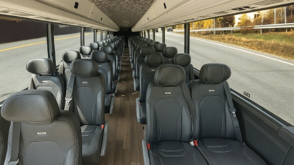 Interior of Ohio Party Bus Company's 30 Passenger Minibus in Ohio