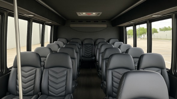 Interior of Ohio Party Bus Company's 35 Passenger Minibus in Ohio