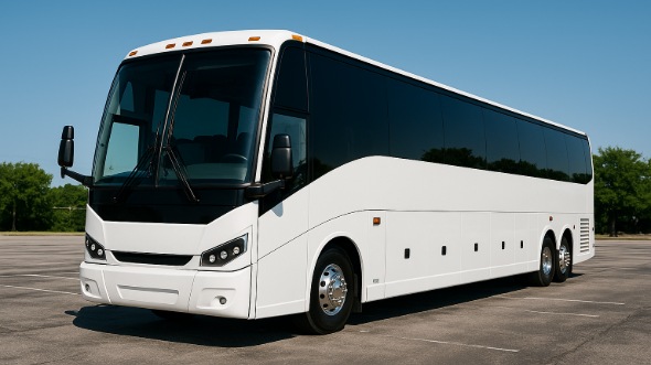Exterior of Ohio Party Bus Company's 47 Passenger Charter Bus in Ohio