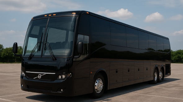 Exterior of Ohio Party Bus Company's 48 Passenger Charter Bus in Ohio