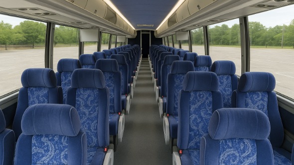 ohio 54 passenger charter bus interior